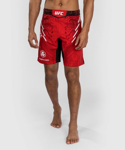 Shorts de combat Coupe longue pour Hommes UFC Adrenaline by Venum Authentic Fight Night - Rouge