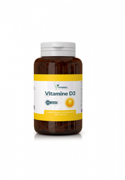 Complem - Vitamine D3 200 comprimés à croquer