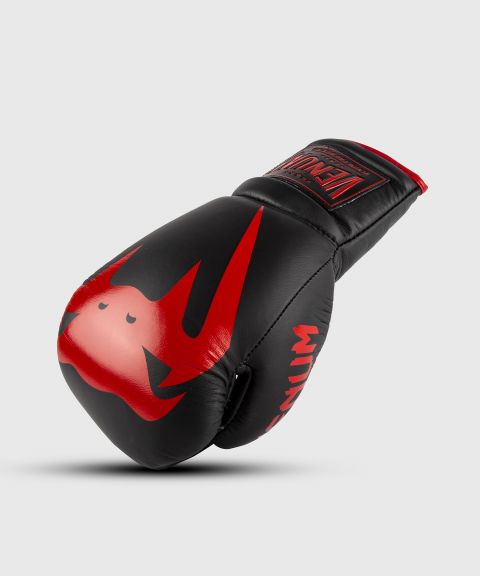 Gants de boxe pro Venum Giant 2.0 - Avec Lacets - Noir/Rouge