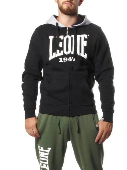Sweatshirt à zip Leone - Noir