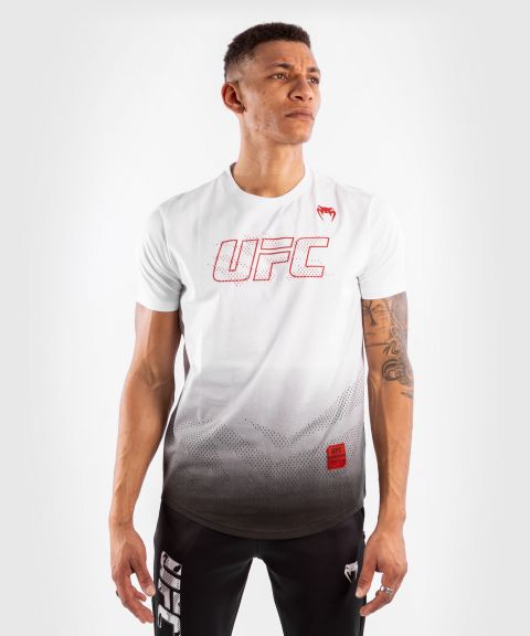 T-shirt Manches Courtes en Coton Homme UFC Venum Authentic Fight Week - Blanc