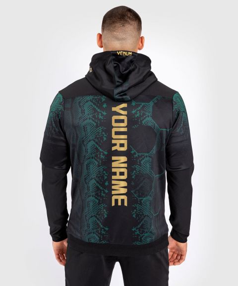 Veste à capuche Personnalisé pour Hommes UFC Adrenaline by Venum Authentic Fight Night - Emerald Edition - Vert/Noir/Or