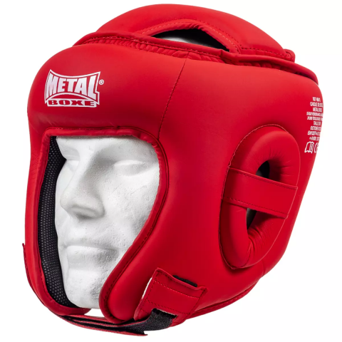 CASQUE COMPETITION METAL BOXE - Rouge