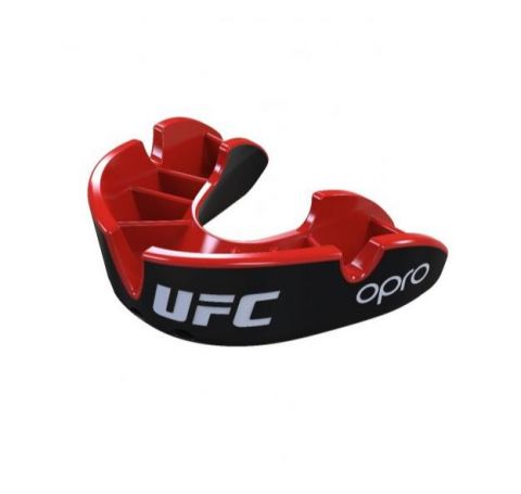 Protège-dents Opro UFC Silver - Noir/Rouge