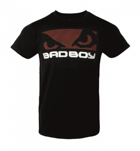 T-Shirt Texturé Bad Boy - Noir/Rouge