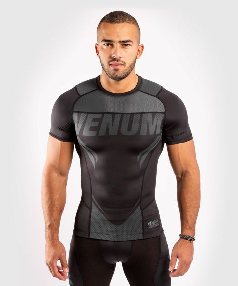 T-shirt de compression Venum ONE FC Impact - manches courtes - Noir/Noir