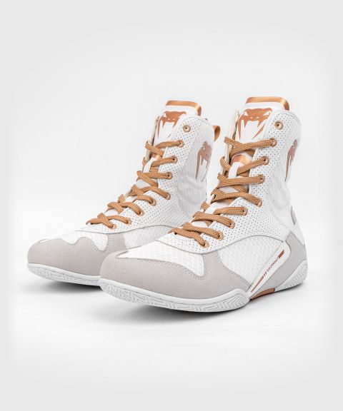 Chaussures de Boxe Venum Elite - Blanc/Or