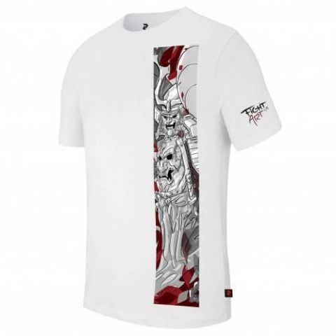 T-shirt Fight Art Samourai - Collection Série Limitée Artiste DPA - Blanc