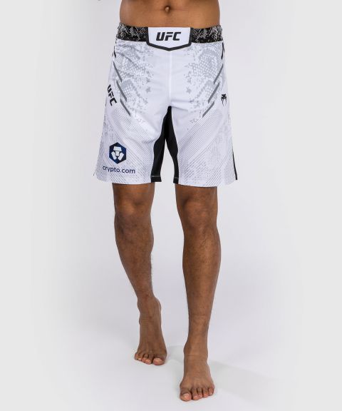 Shorts de combat Coupe longue pour Hommes UFC Adrenaline by Venum Authentic Fight Night - Blanc