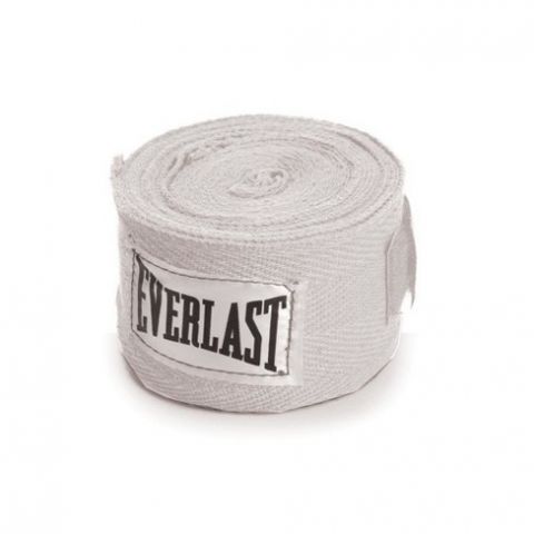 Bandages de Boxe Everlast - 3 m - Blanc