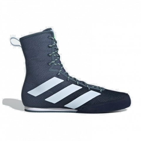 Chaussures de Boxe Adidas Box Hog 3 - Bleu-Gris/Blanc