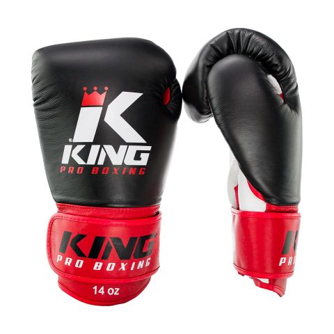 Gants de boxe King Pro Boxing - Noir/Rouge
