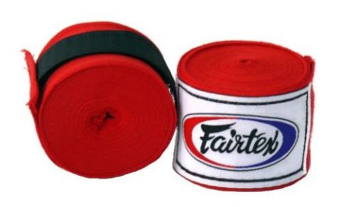 Bandages de Boxe Fairtex - Rouge - 4m50