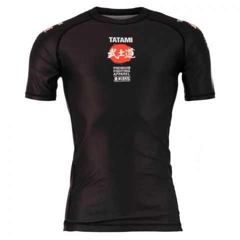 T-shirt de compression Tatami Fightwear - Manches Courtes - Noir