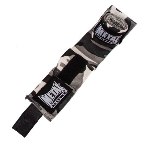Bandages de boxe Metal Boxe - Camo Gris - 4 mètres