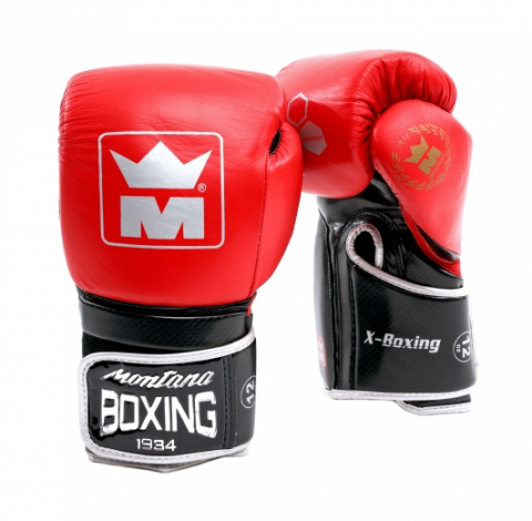 Gants de boxe Montana X-Boxing Rouge/Noir