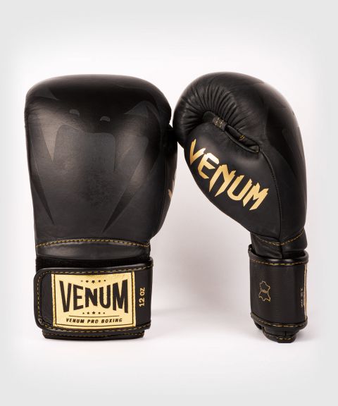 Gants de boxe pro Venum Giant 2.0 - Velcro - Noir/Noir-Or