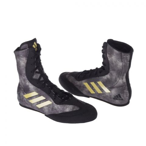 Chaussures de boxe Adidas Box Hog Plus - Noir/Doré