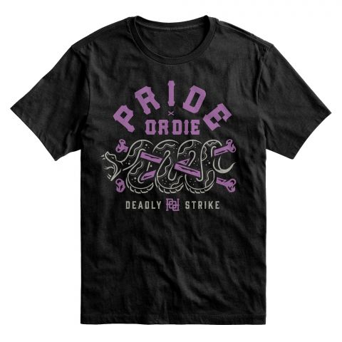 T-Shirt Pride or Die Deadly Strike - Noir