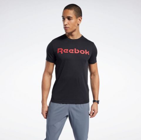 T-shirt Reebok Graphic Series Linear - Noir